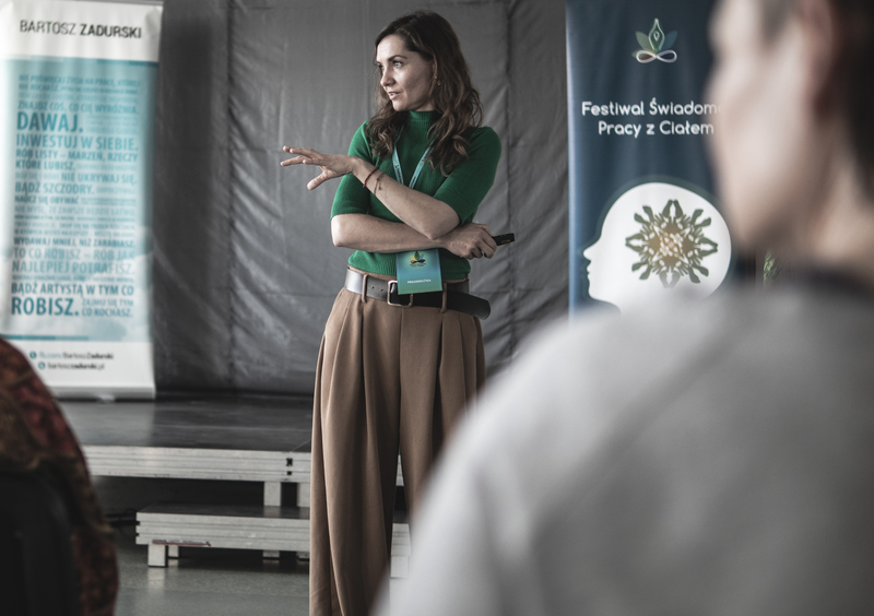Weronika Grantham na konferencji